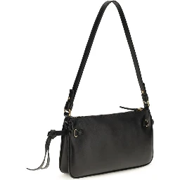 Black Calf Leather Bos Taurus Shoulder Bag