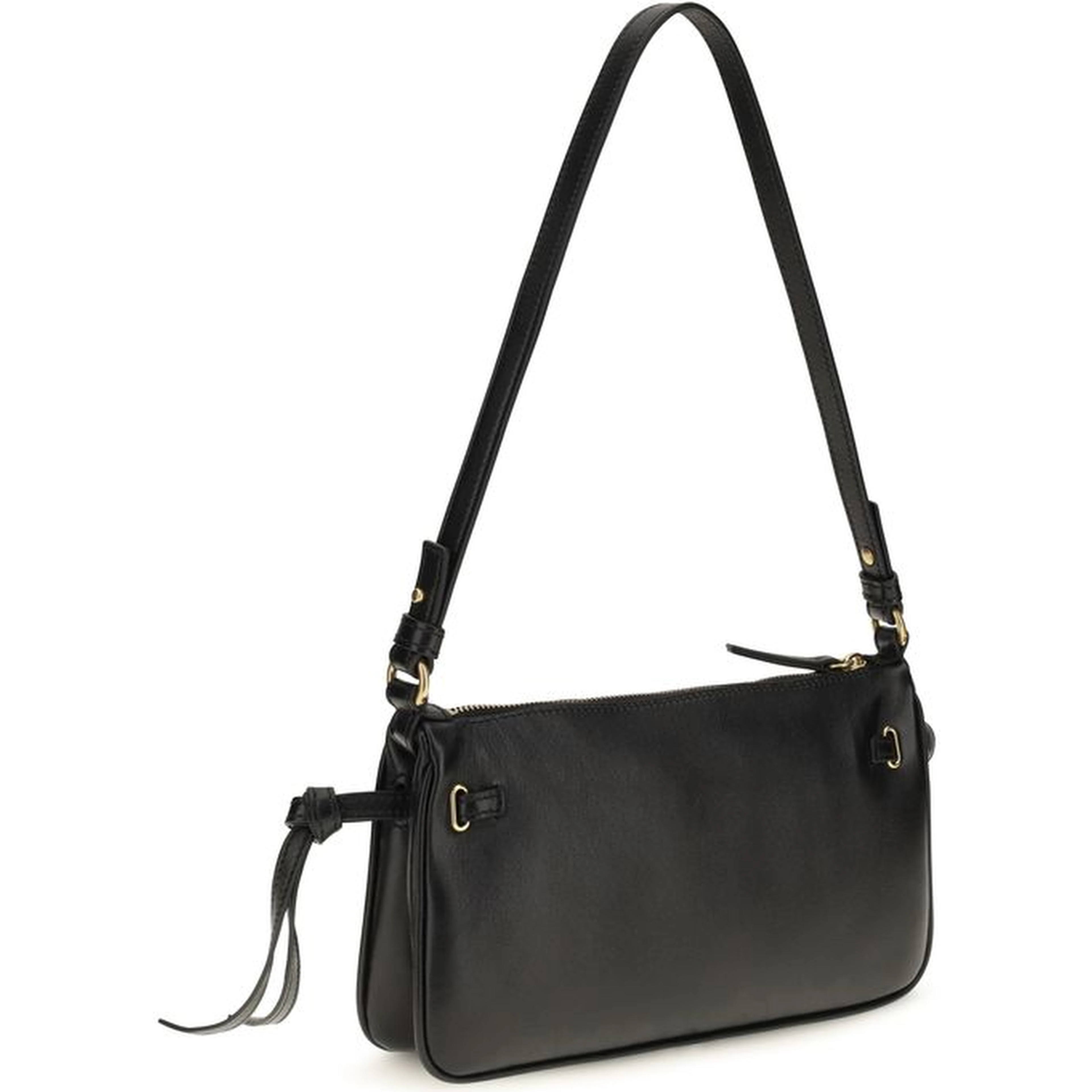Black Calf Leather Bos Taurus Shoulder Bag