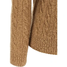 Beige Wool Cardigan