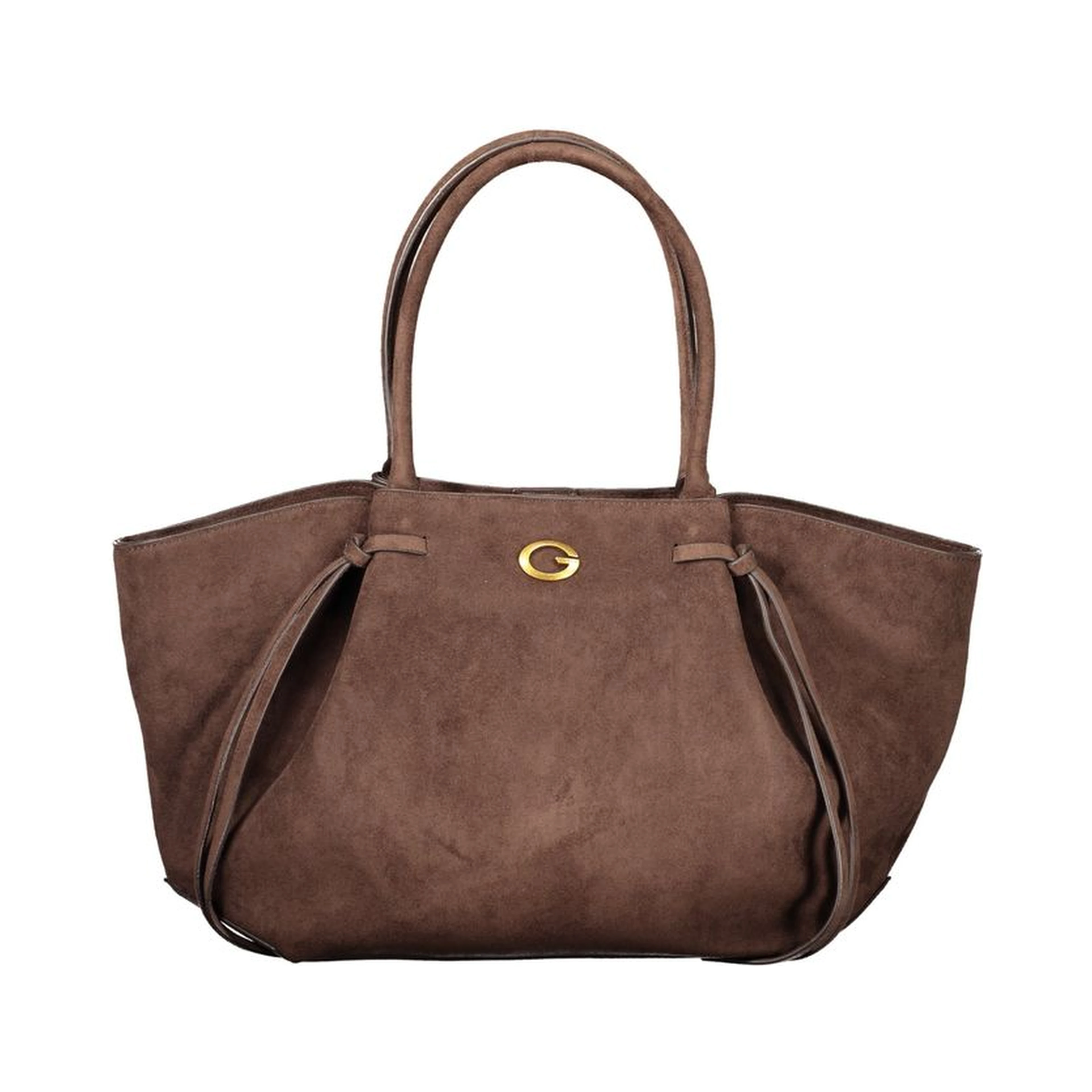 Brown Polyester Handbag