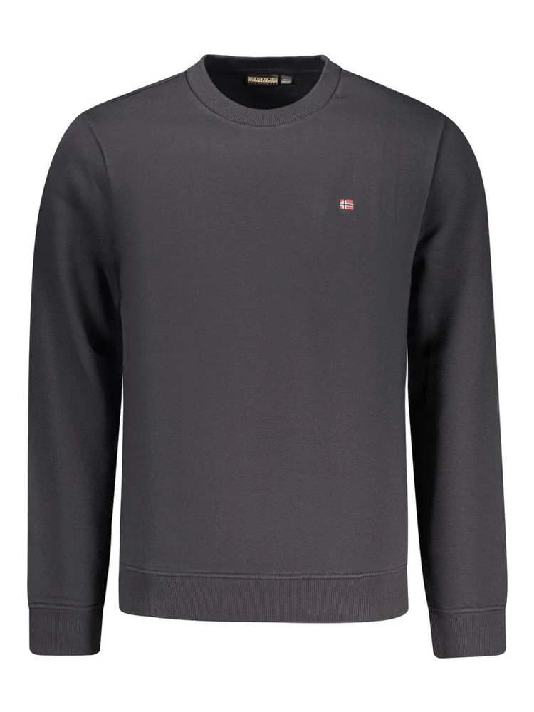 Black Cotton Sweatshirt