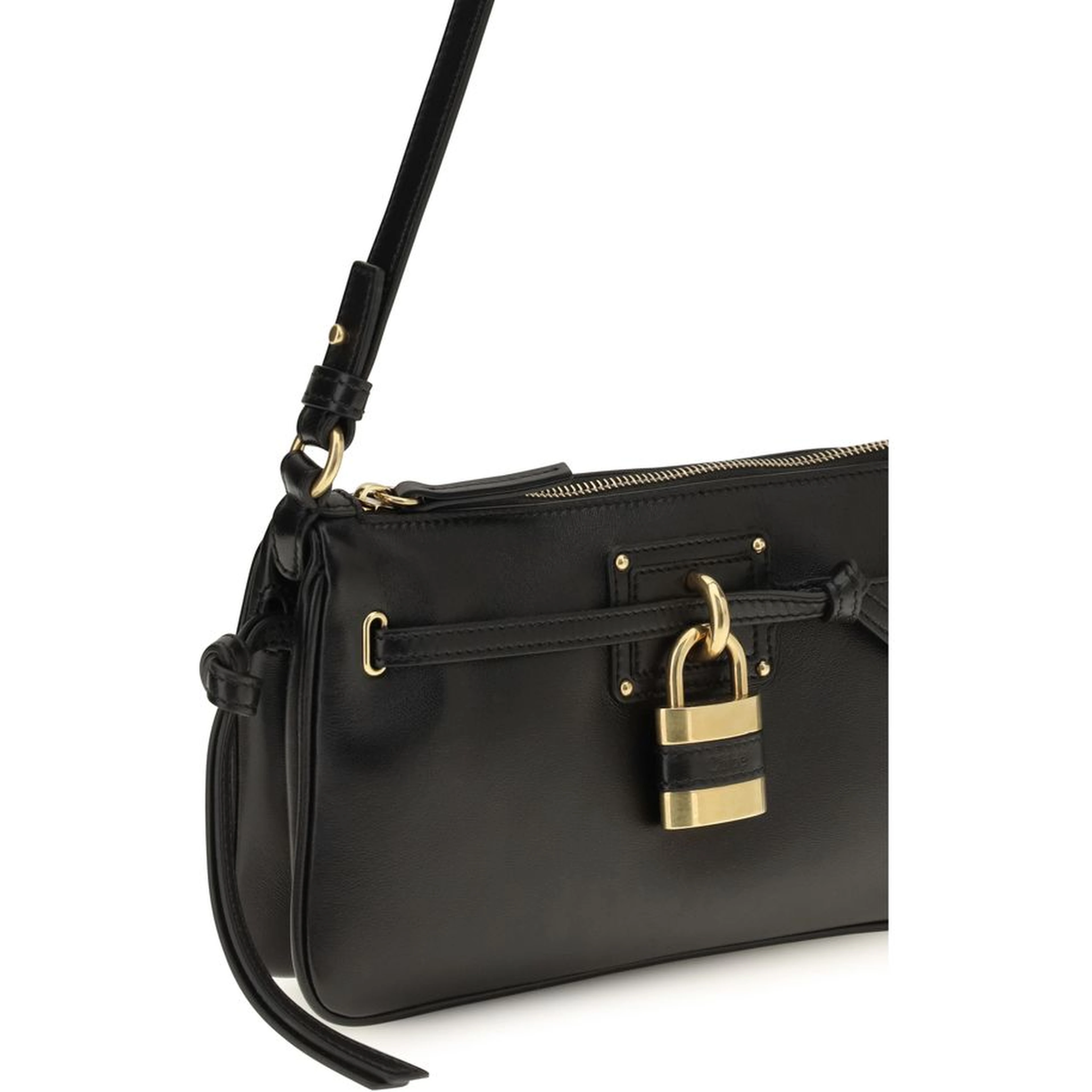 Black Calf Leather Bos Taurus Shoulder Bag