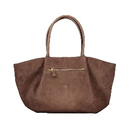 Brown Polyester Handbag
