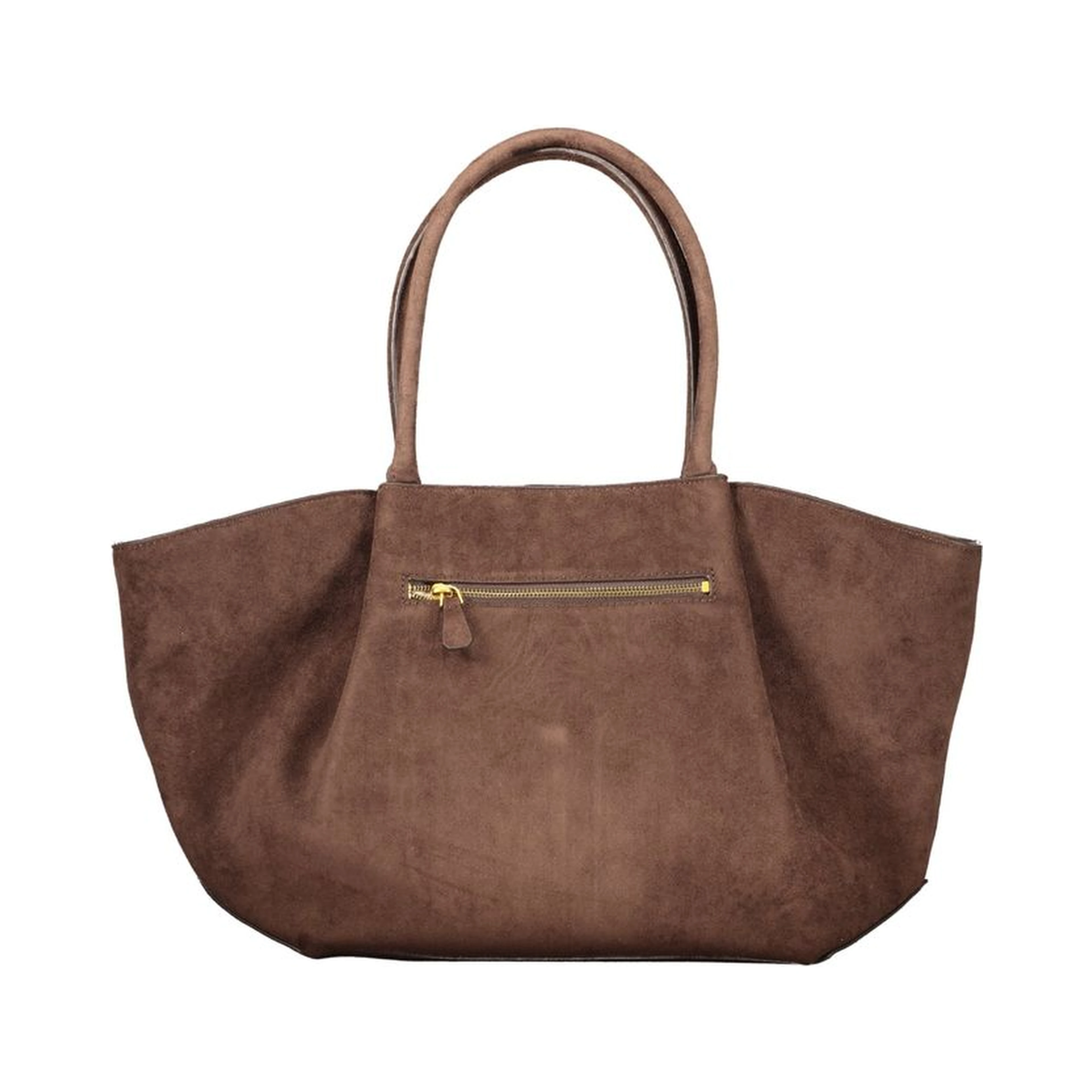 Brown Polyester Handbag