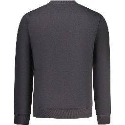 Black Cotton Sweatshirt