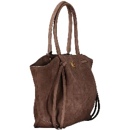 Brown Polyester Handbag
