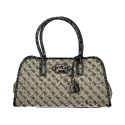 Black Polyester Handbag