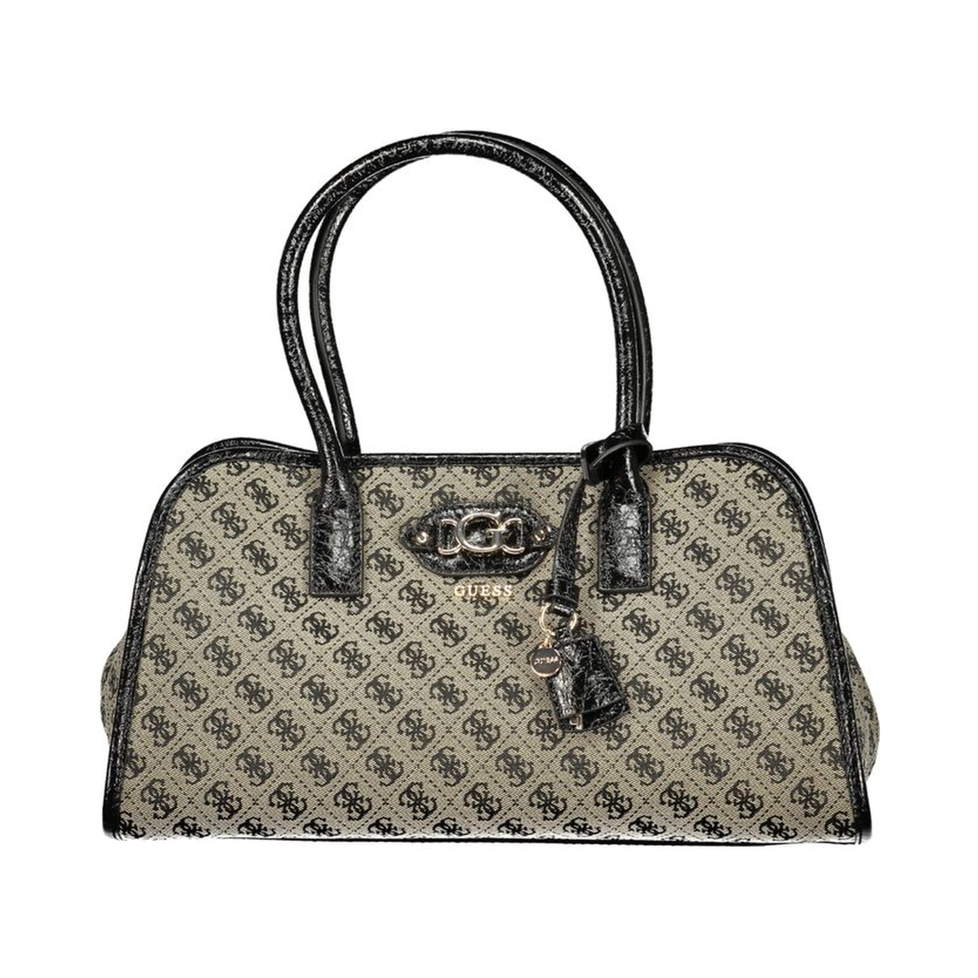 Black Polyester Handbag