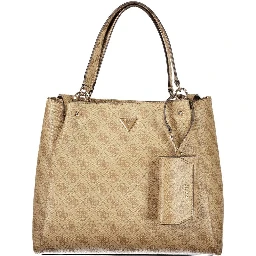Beige Polyethylene Handbag