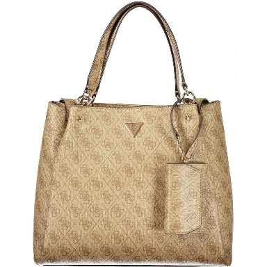 Beige Polyethylene Handbag