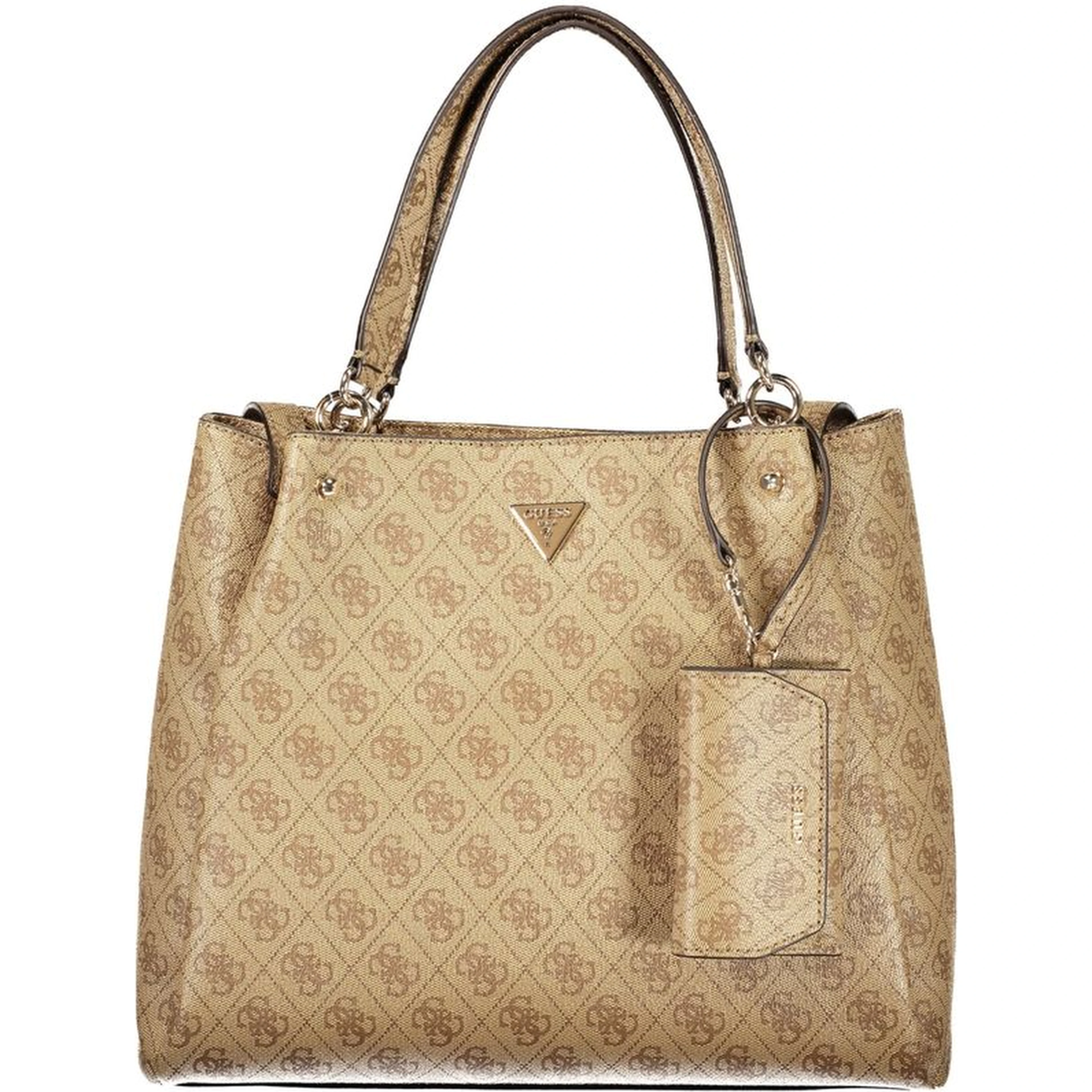 Beige Polyethylene Handbag