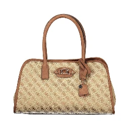 Beige Polyester Handbag