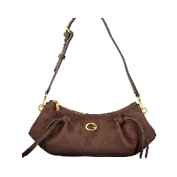 Brown Polyester Handbag