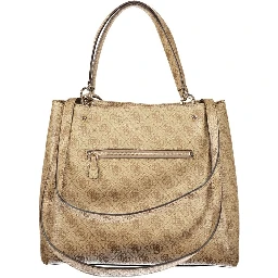 Beige Polyethylene Handbag