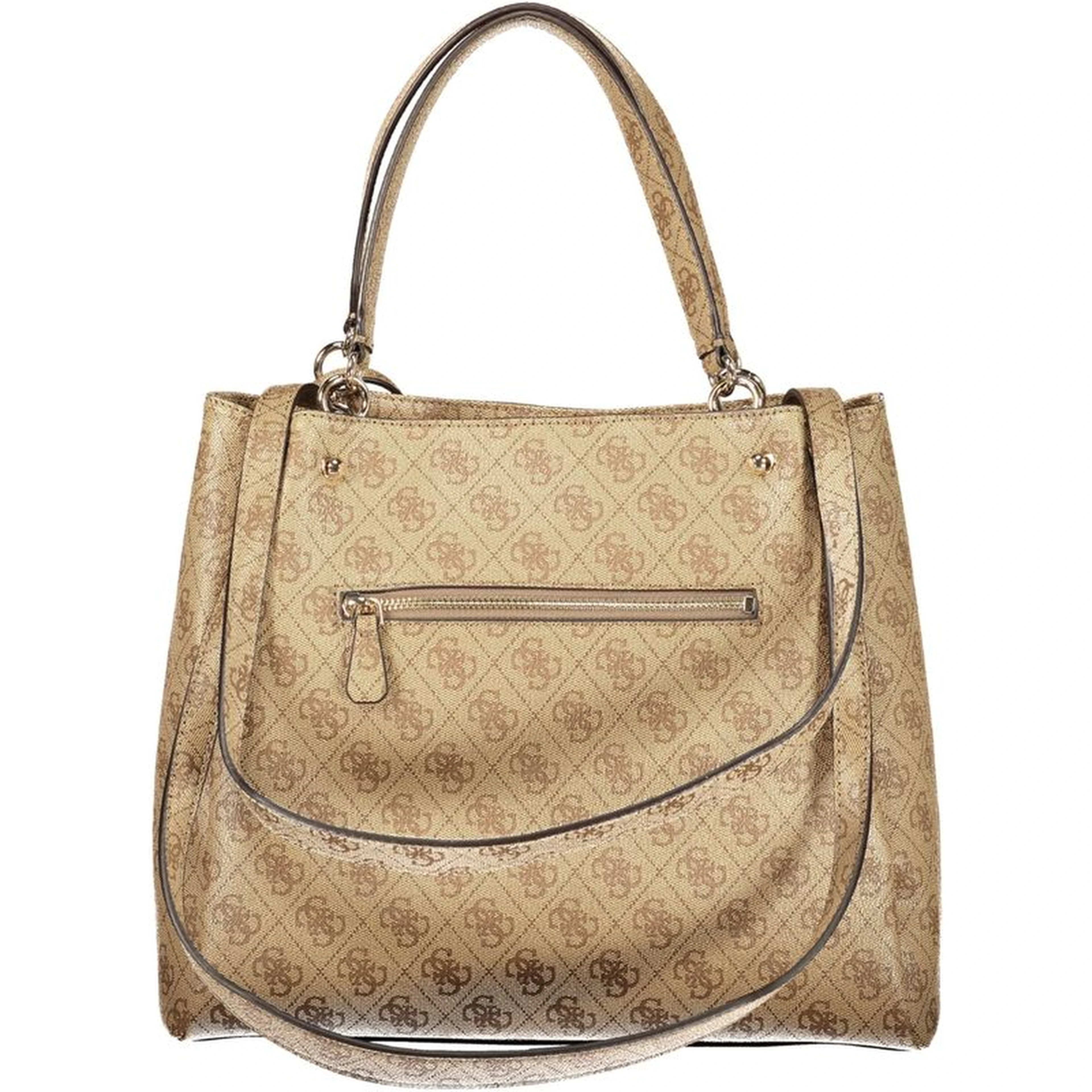 Beige Polyethylene Handbag