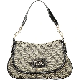 Black Polyester Handbag