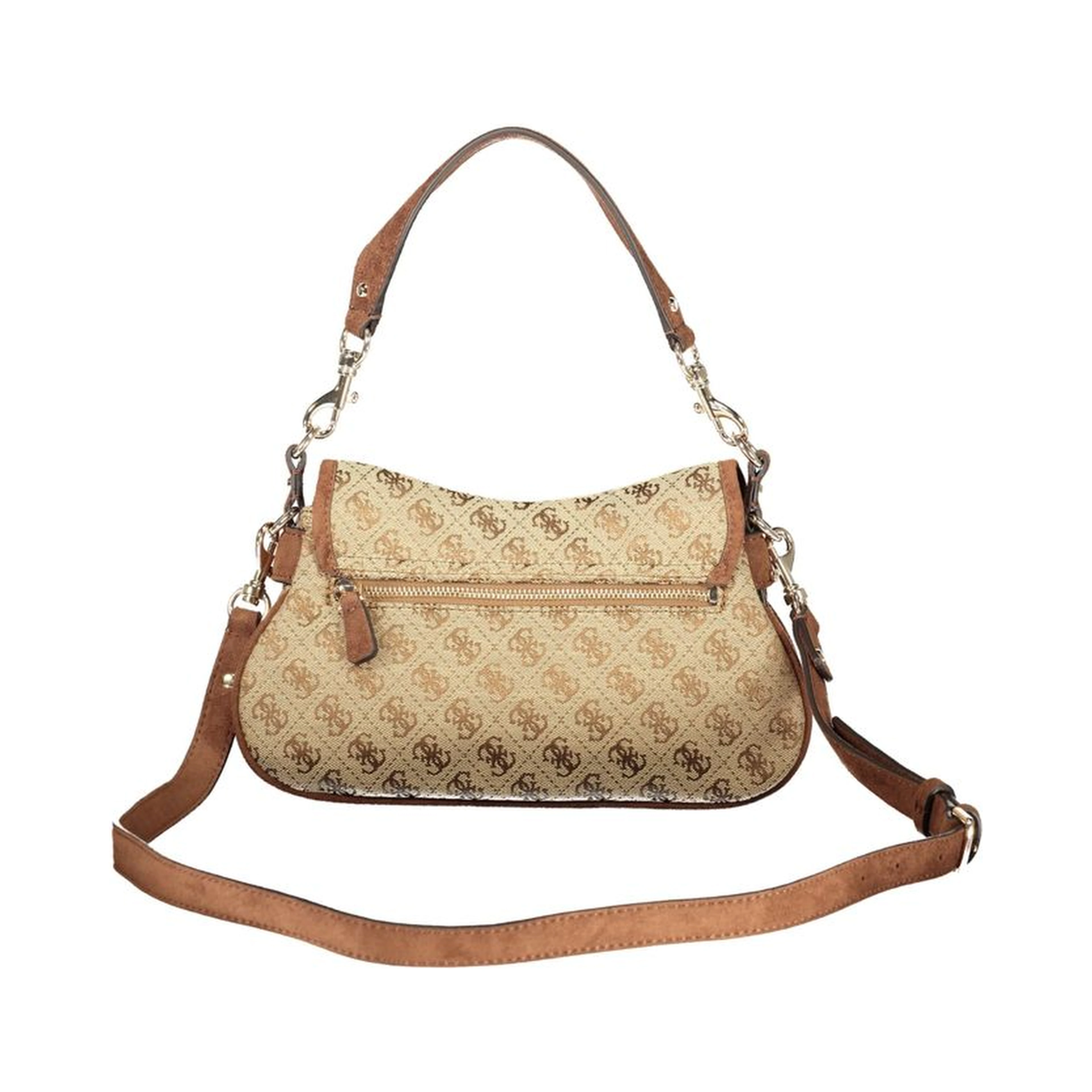 Beige Polyester Handbag