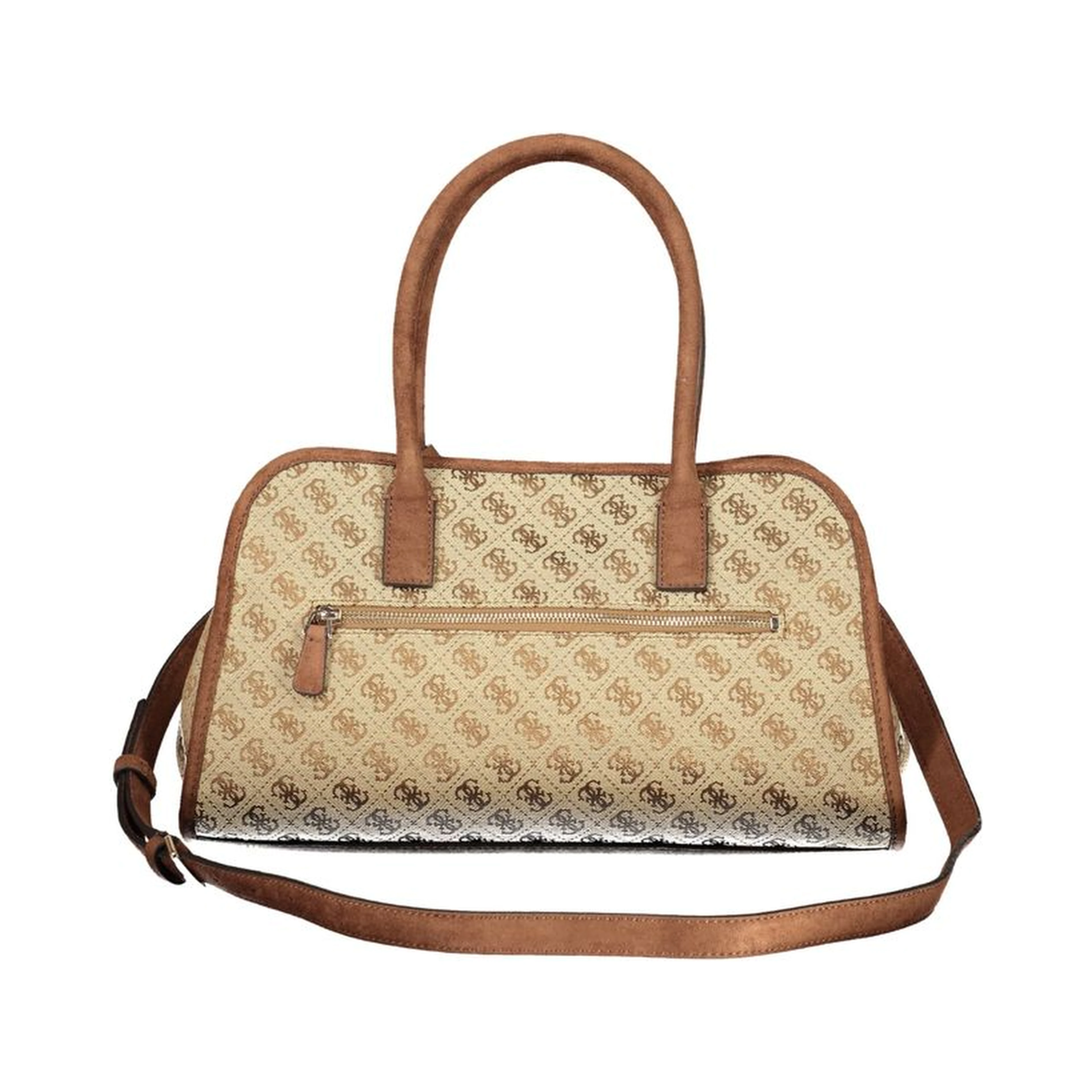 Beige Polyester Handbag