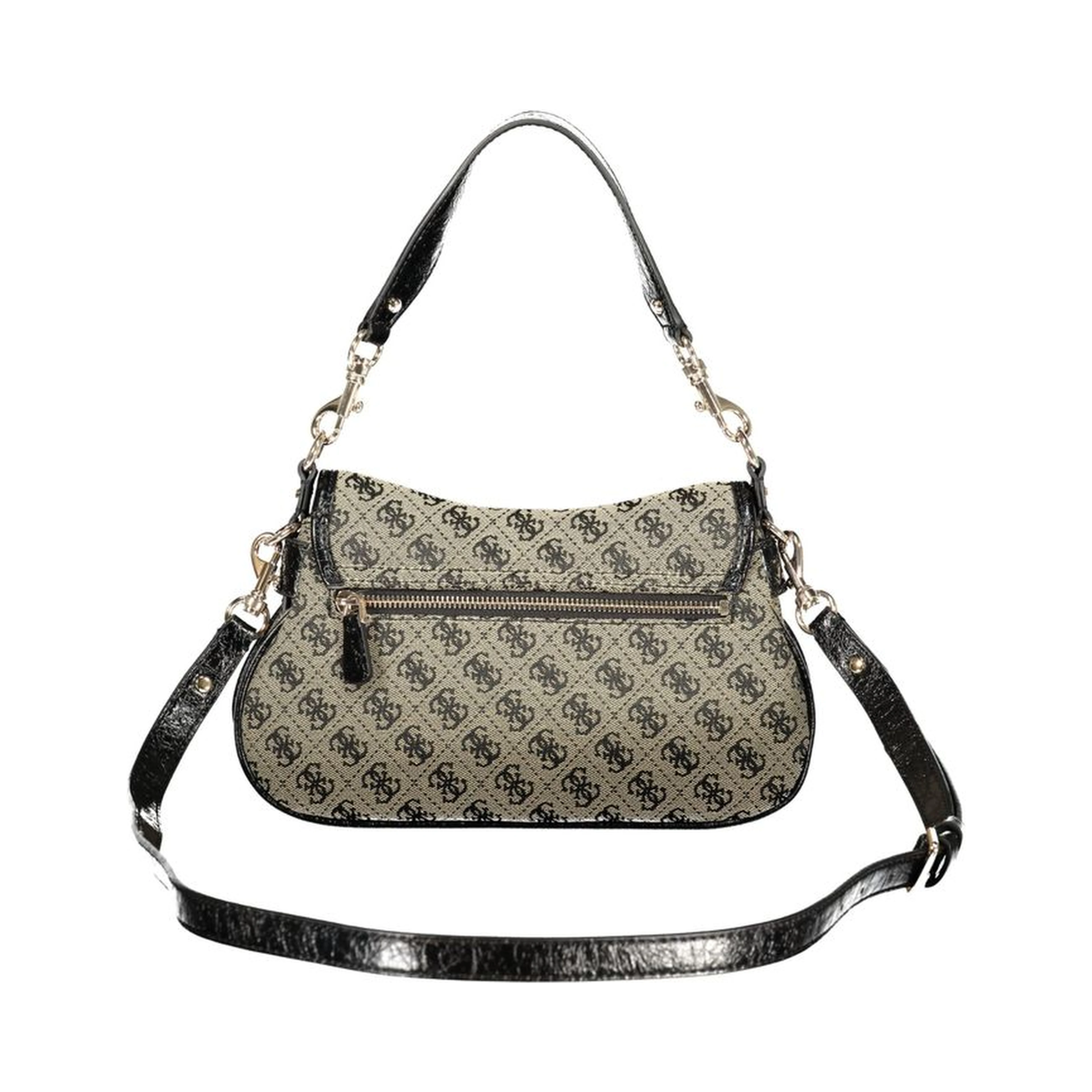 Black Polyester Handbag