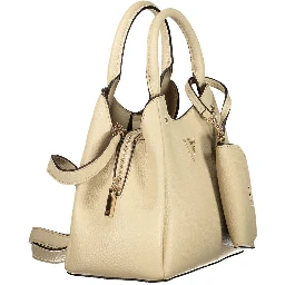 Beige Polyethylene Handbag