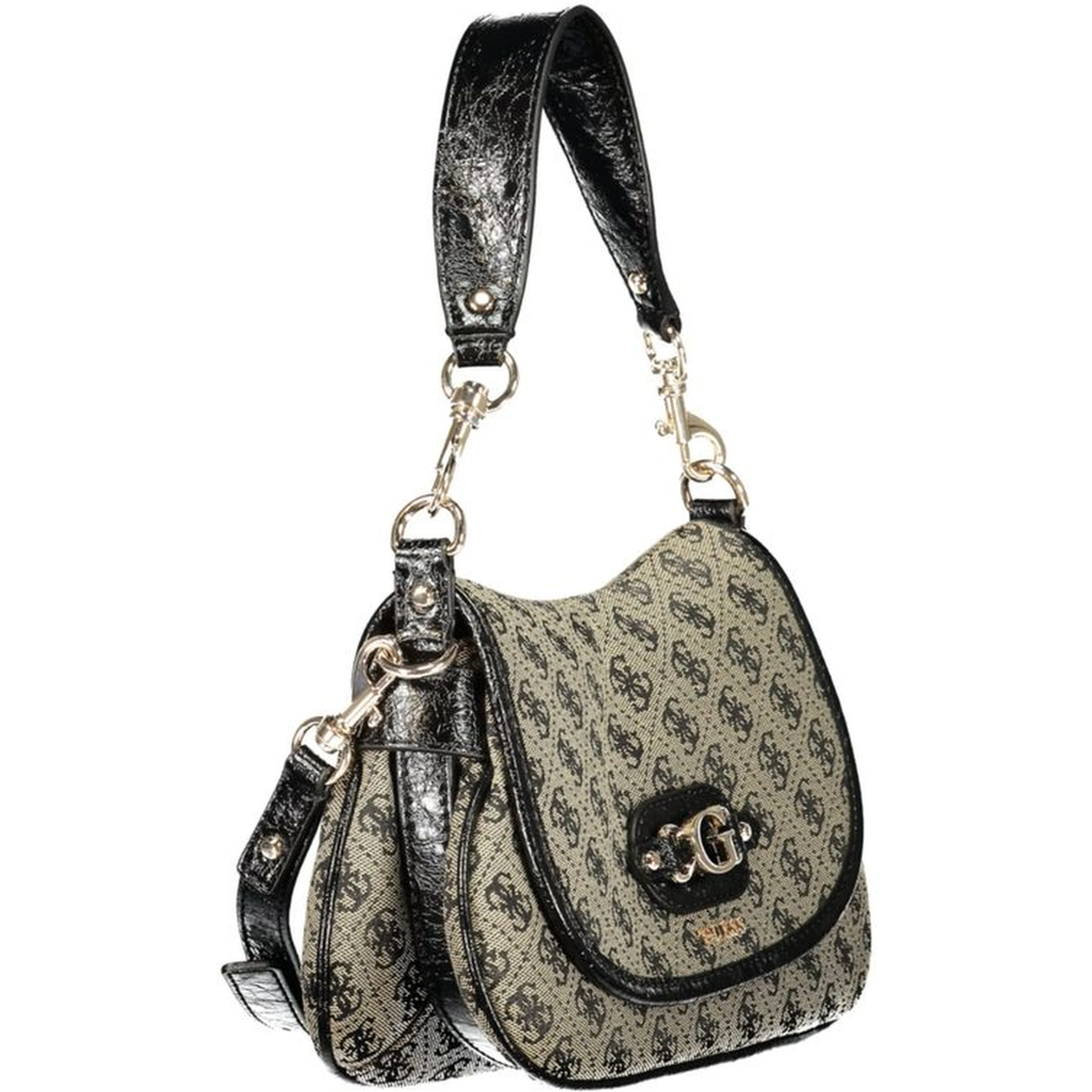 Black Polyester Handbag