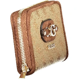 Beige Polyester Wallet