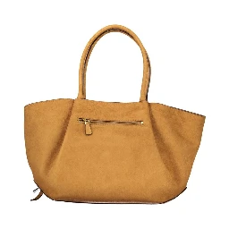 Brown Polyester Handbag