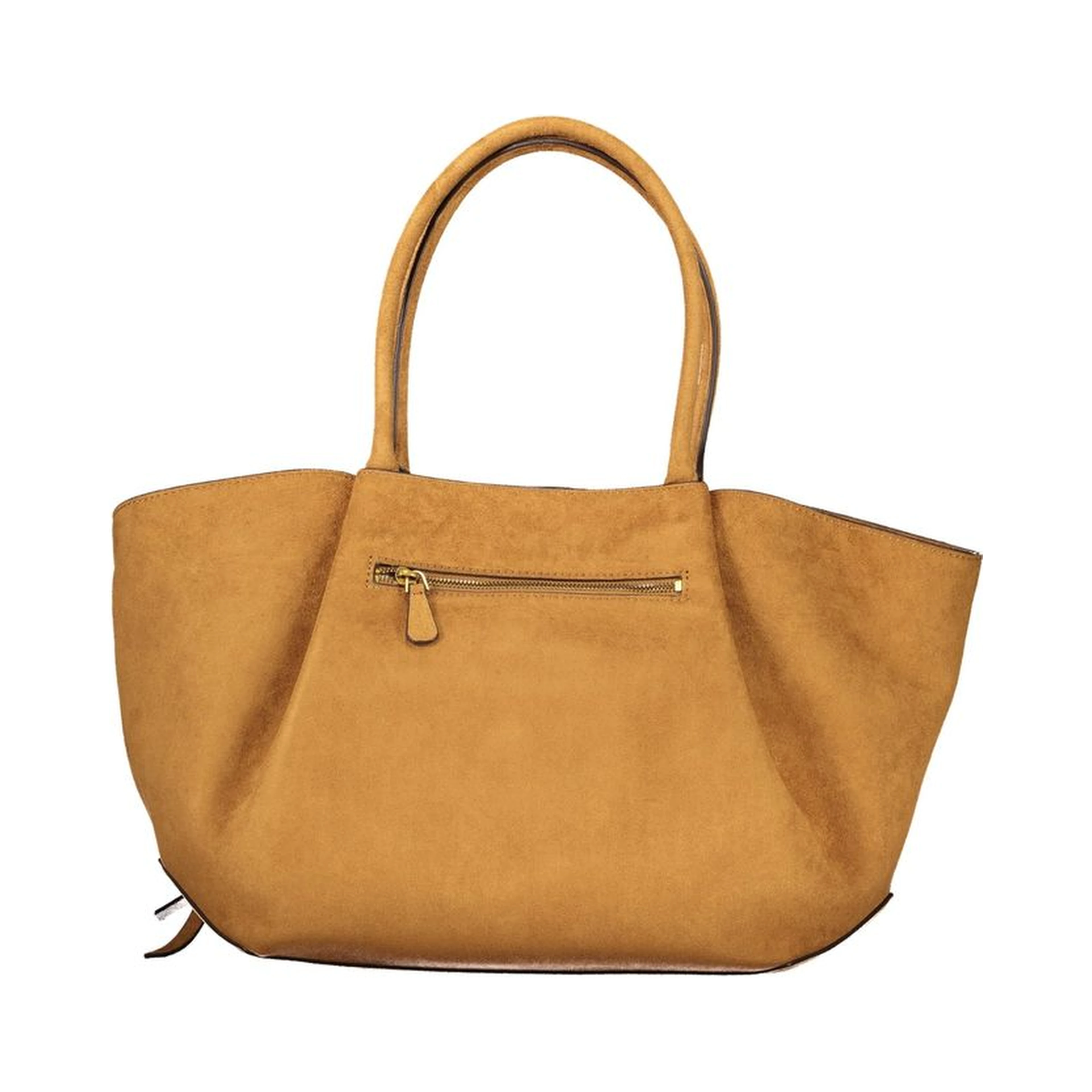 Brown Polyester Handbag