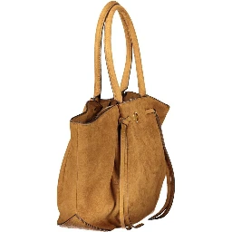 Brown Polyester Handbag