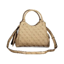 Beige Polyethylene Handbag