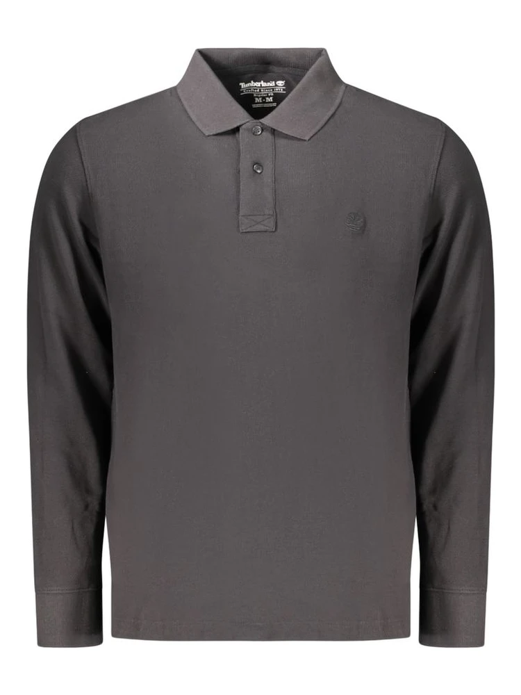 Black Cotton Polo Shirt