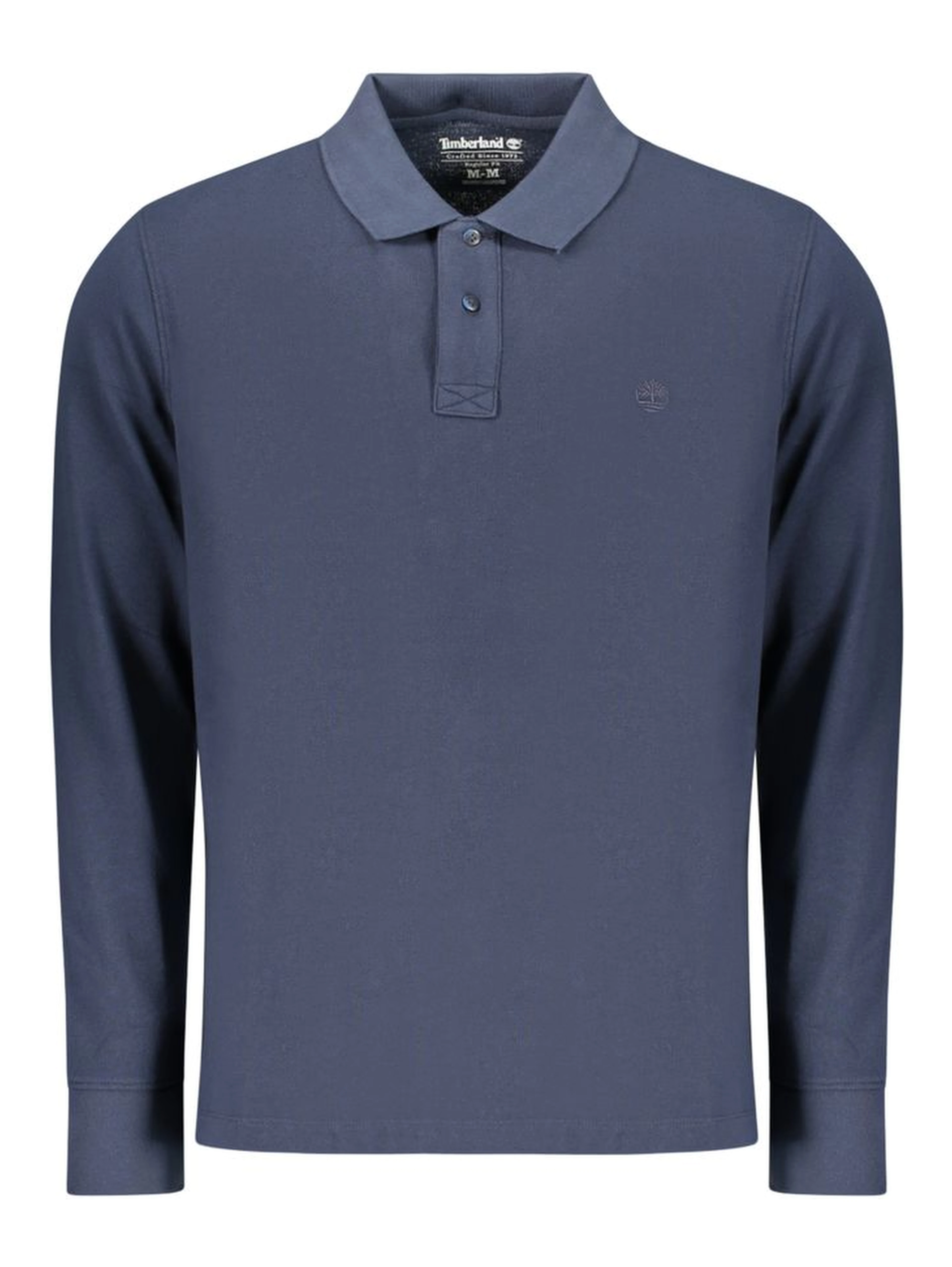 Blue Cotton Polo Shirt