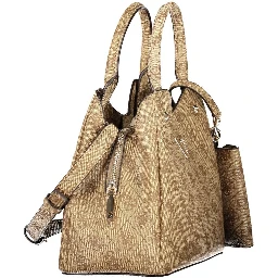 Beige Polyethylene Handbag