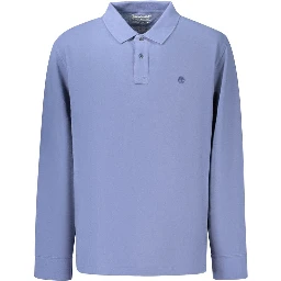 Blue Cotton Polo Shirt