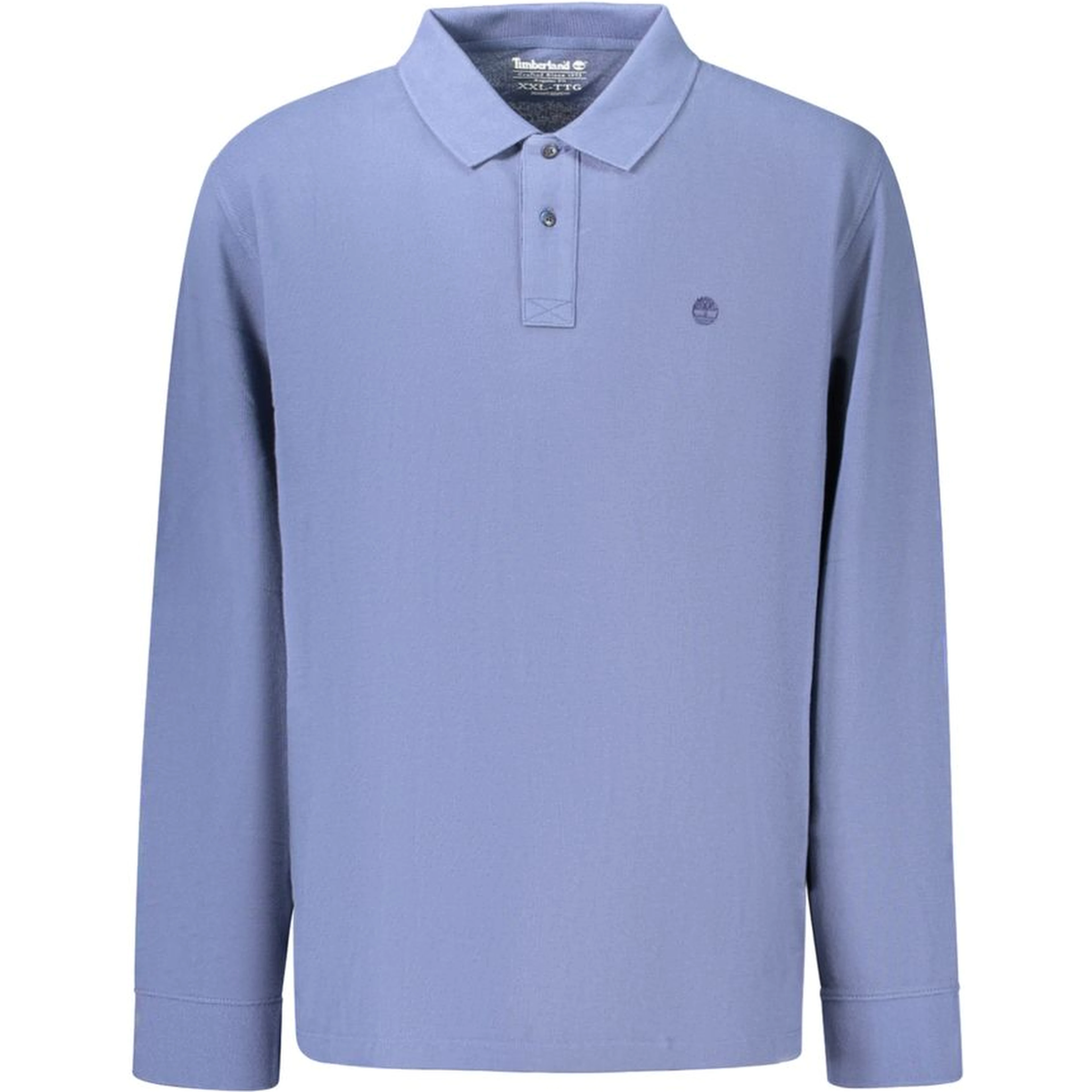 Blue Cotton Polo Shirt
