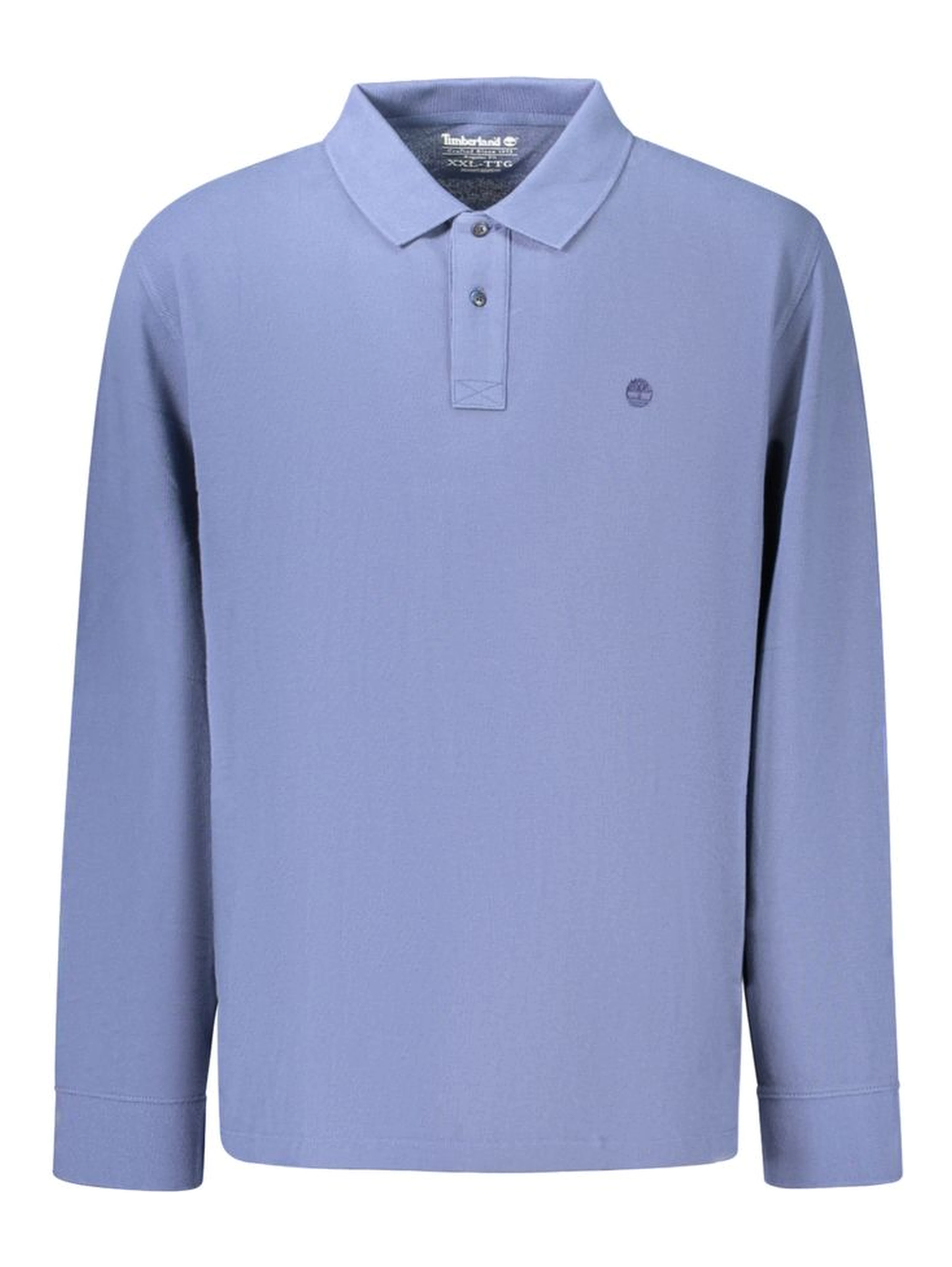 Blue Cotton Polo Shirt