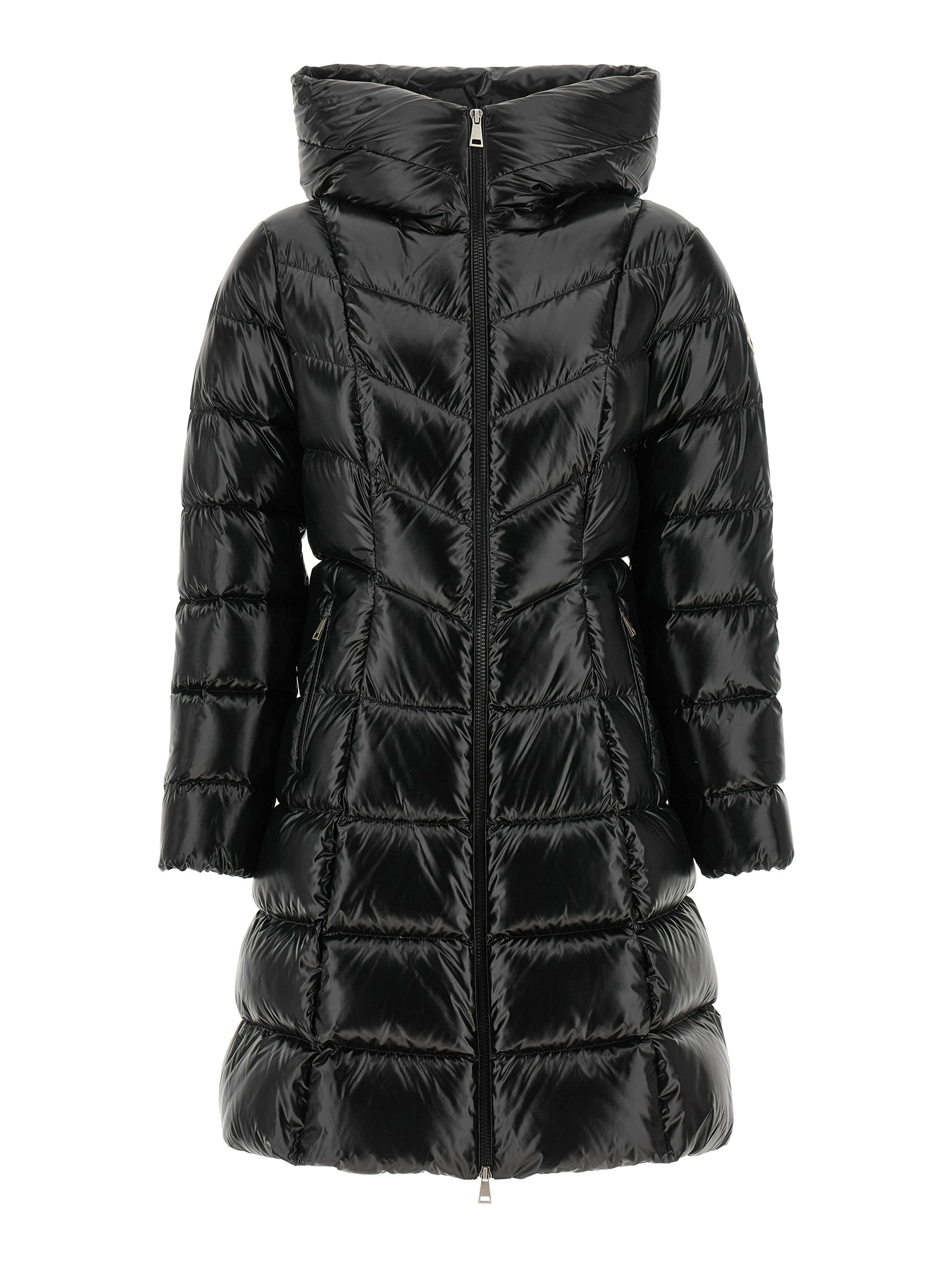 Black Polyamide Full-Length Jacket