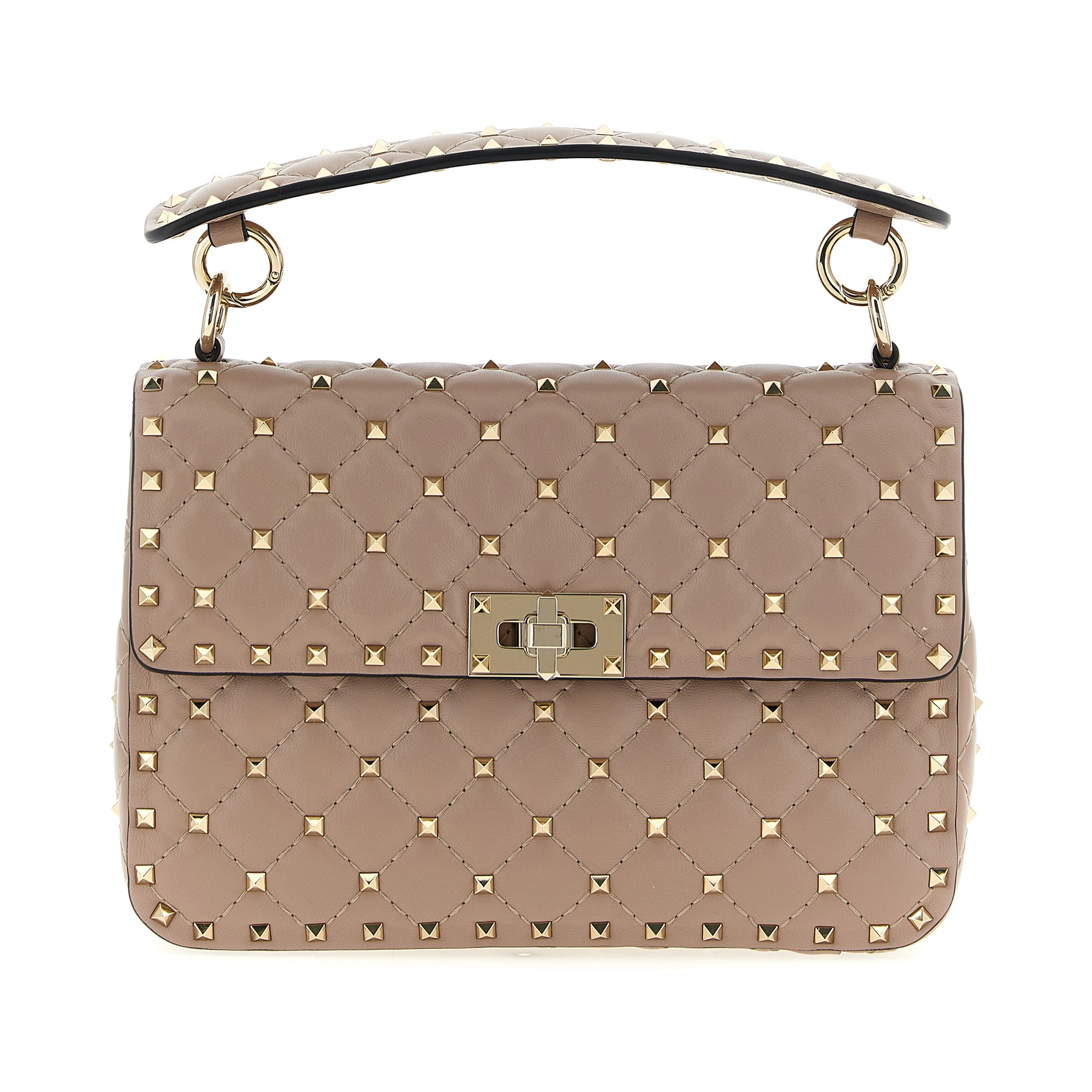 Multicolor Lamb Leather Shoulder Bag