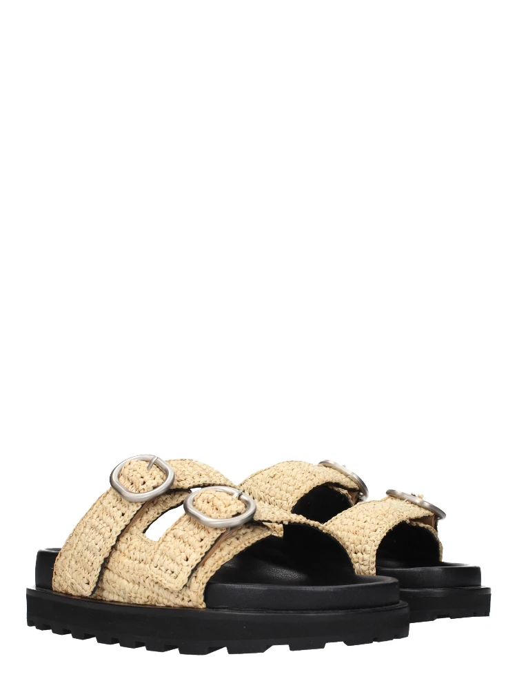 Beige Raffia Slippers alternative