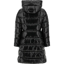 Black Polyamide Full-Length Jacket