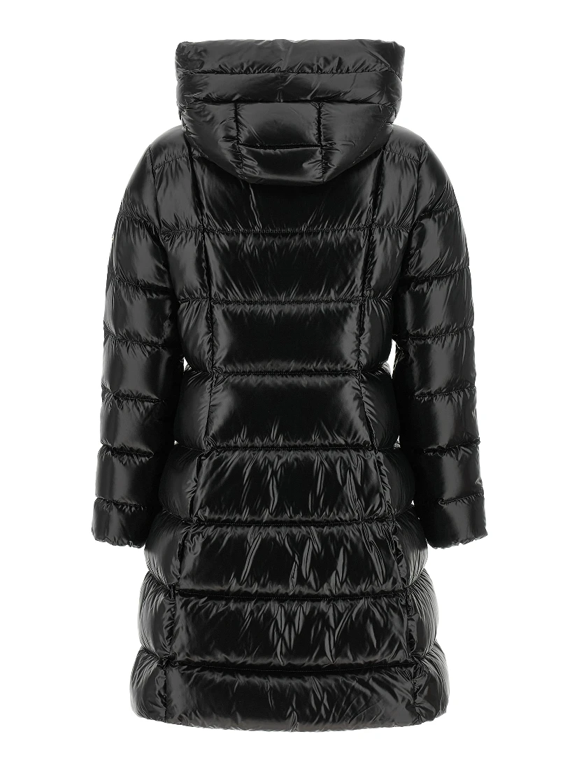 Black Polyamide Full-Length Jacket