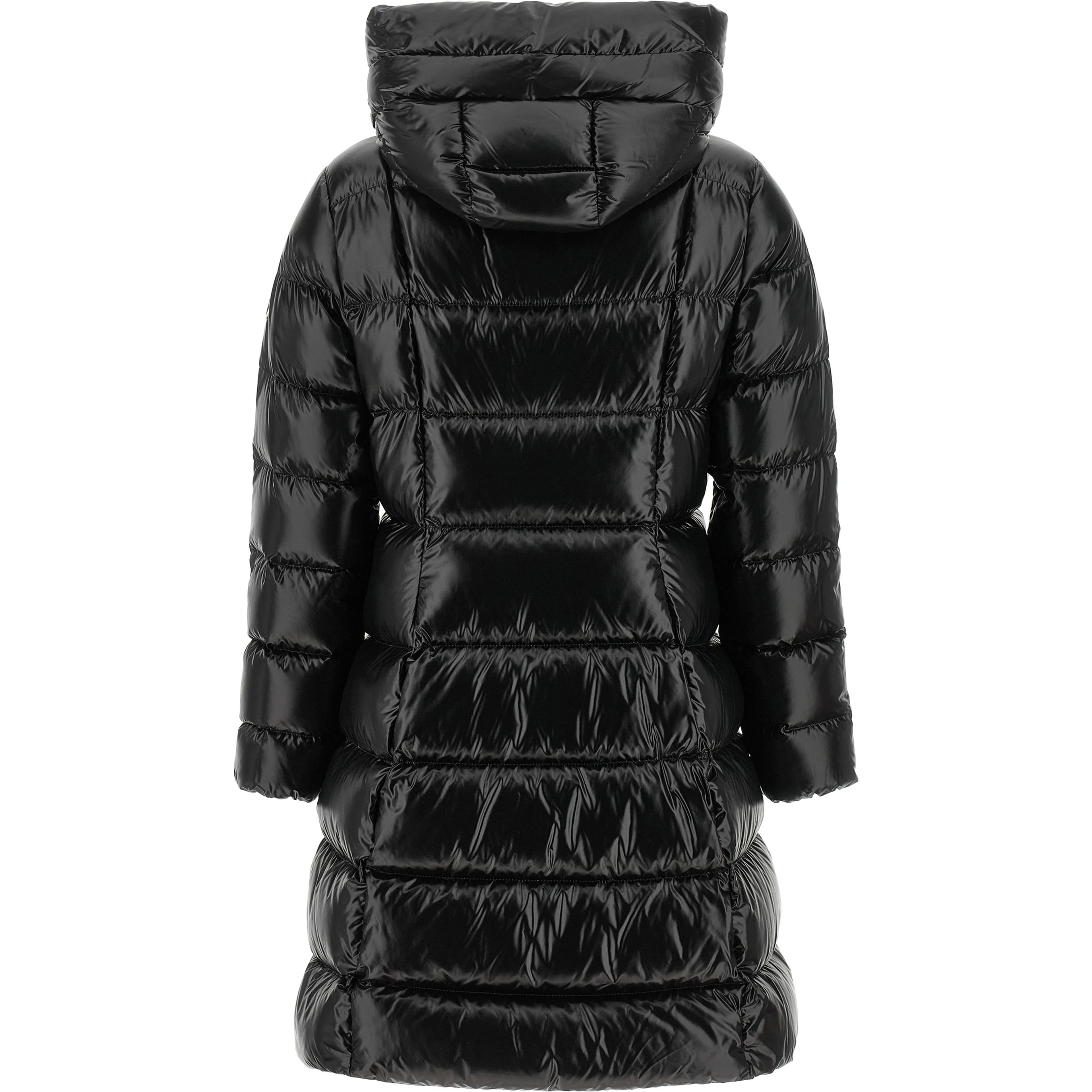 Black Polyamide Full-Length Jacket