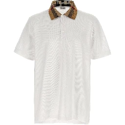 White Cotton Polo Shirt