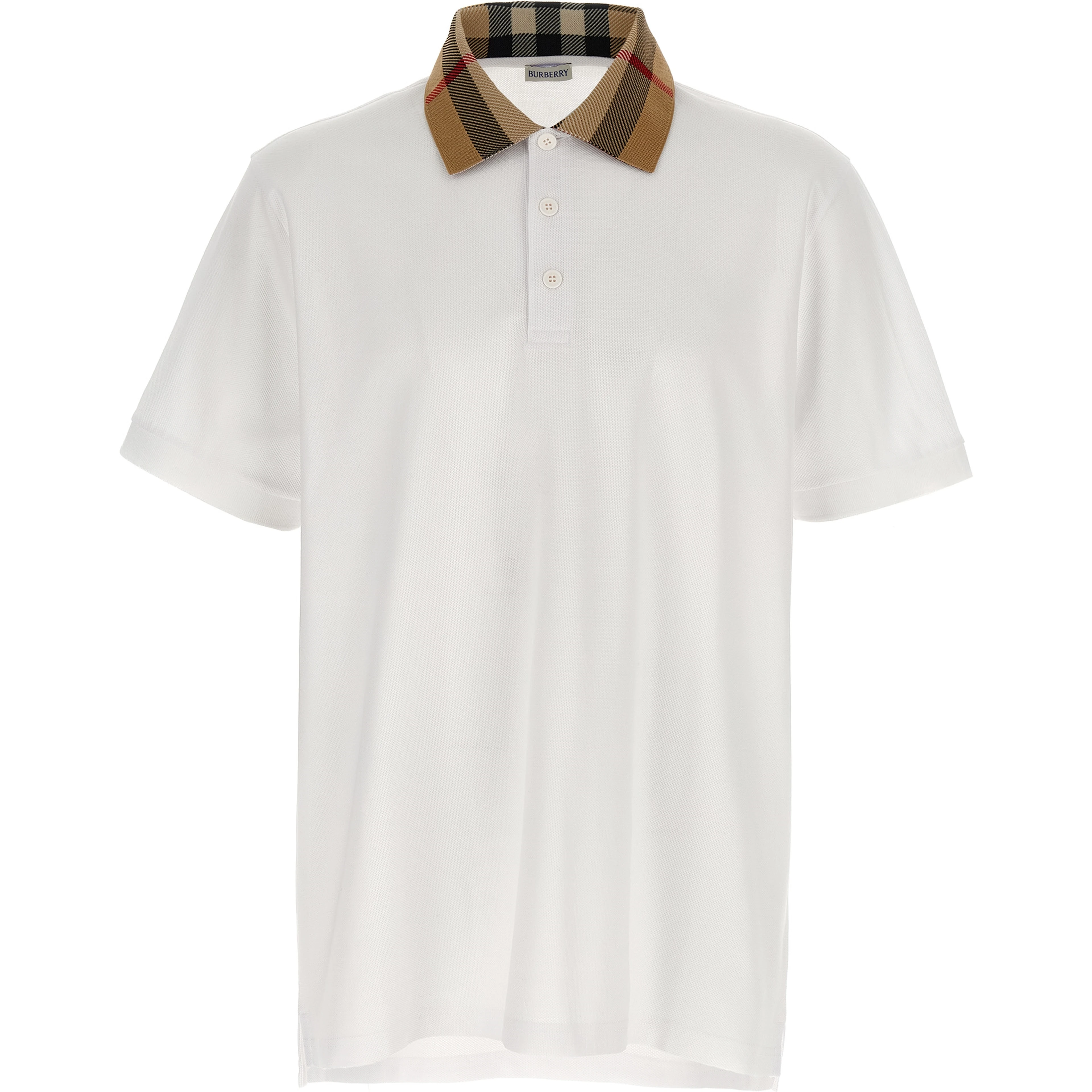 White Cotton Polo Shirt