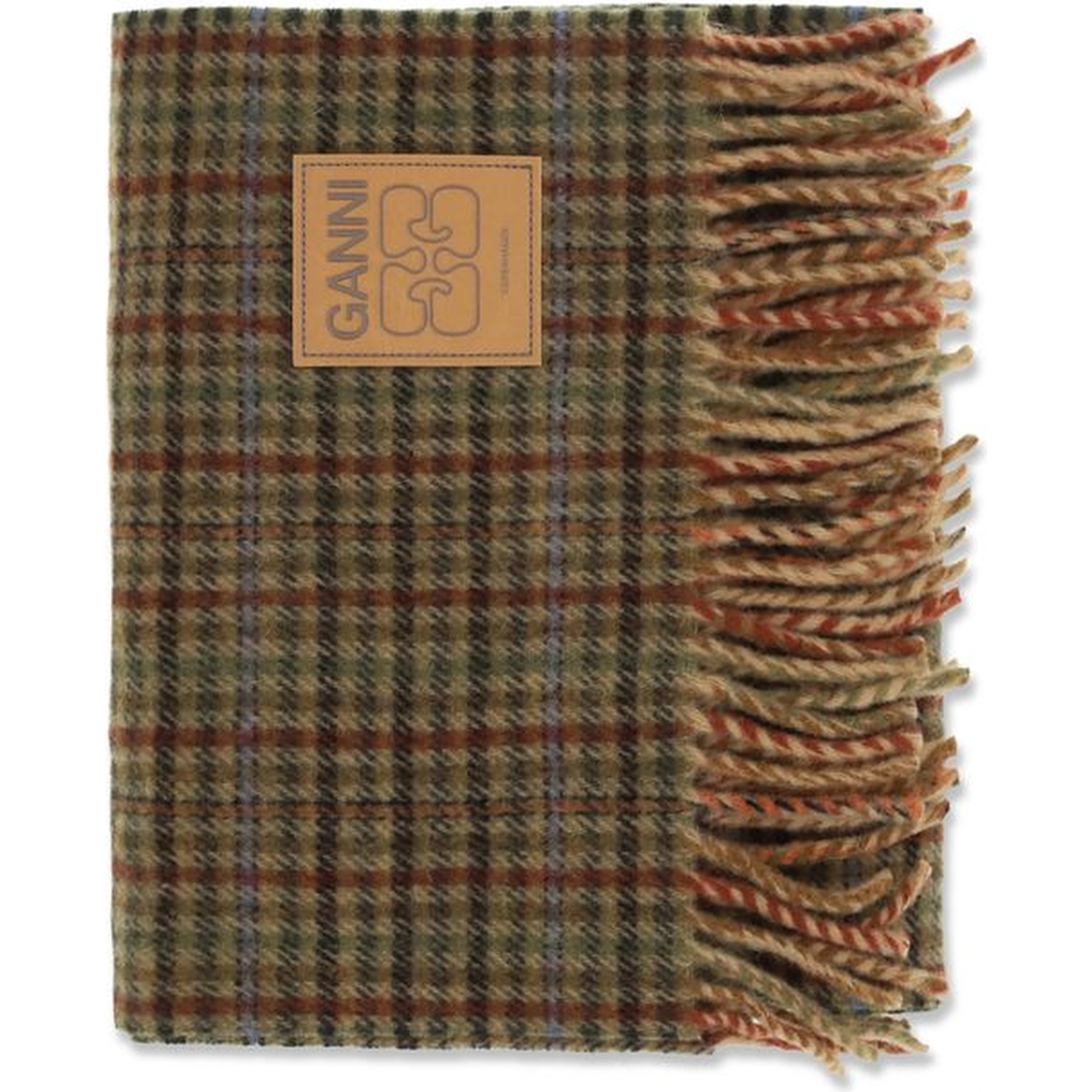 Brown Wool Oves Aries Scarf