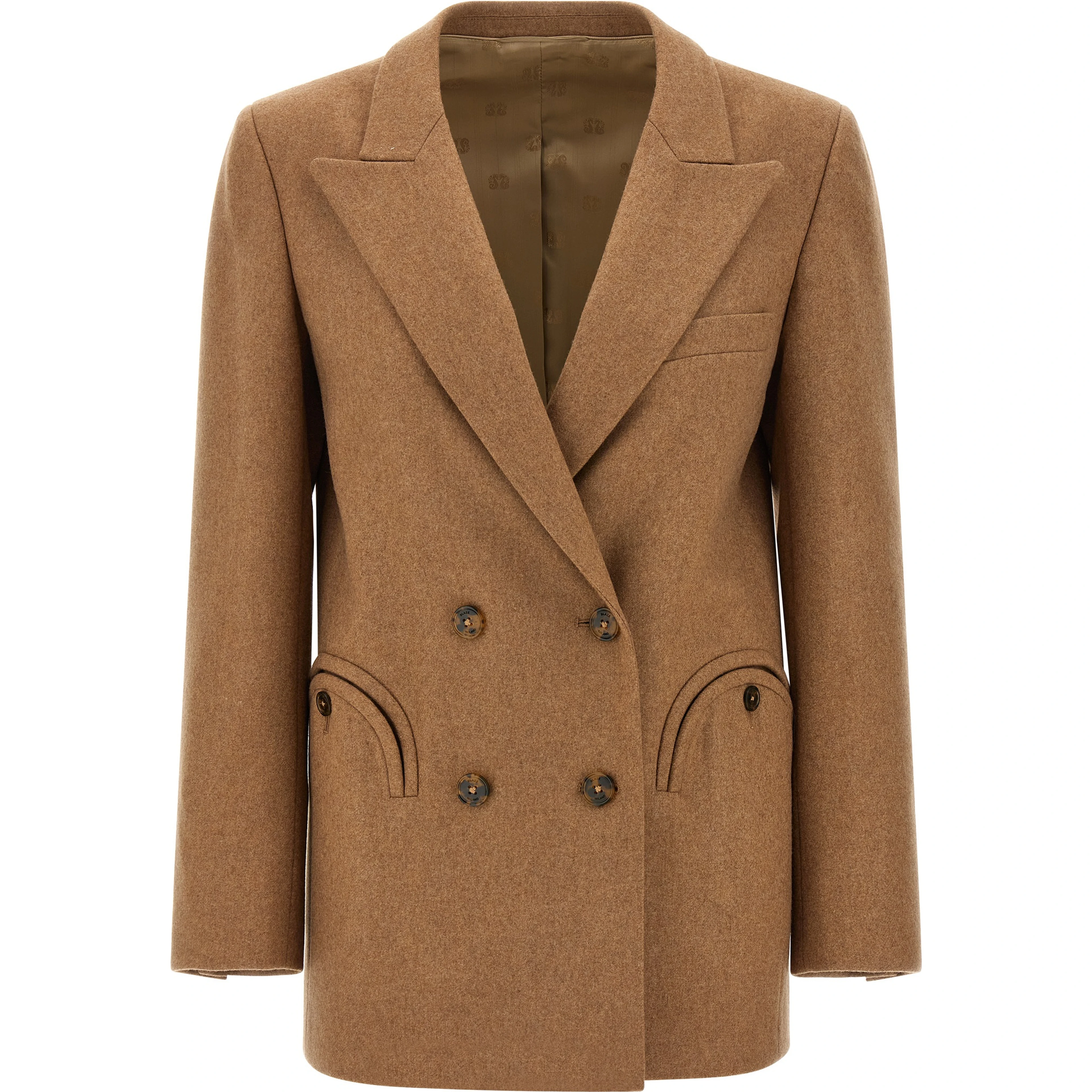 Beige Virgin Wool Blazer
