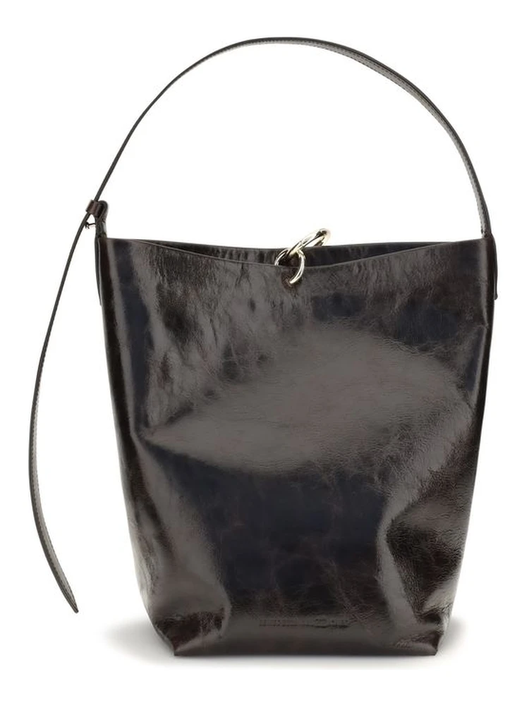 Black Calf Leather Bos Taurus Shoulder Bag