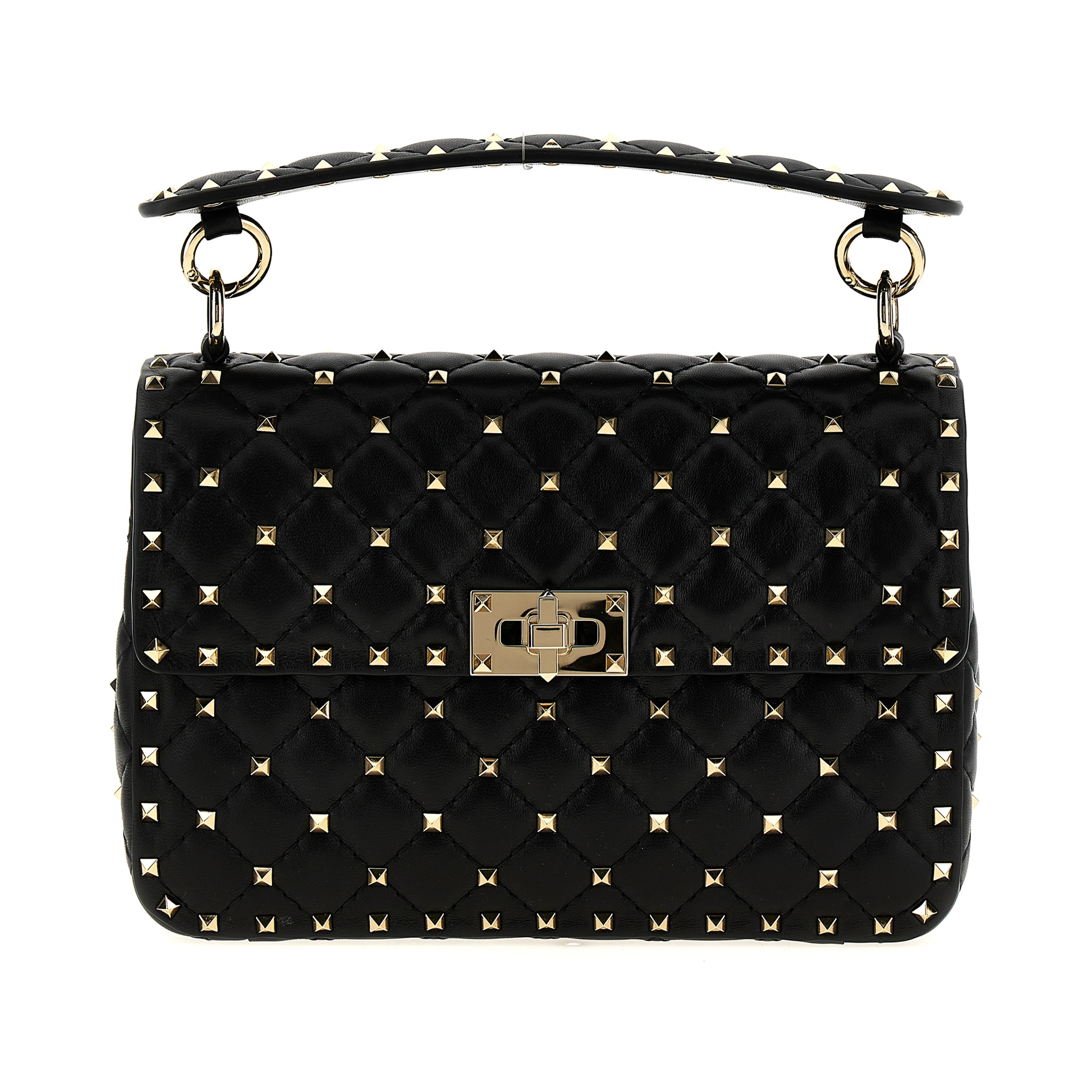 Black Lamb Leather Shoulder Bag