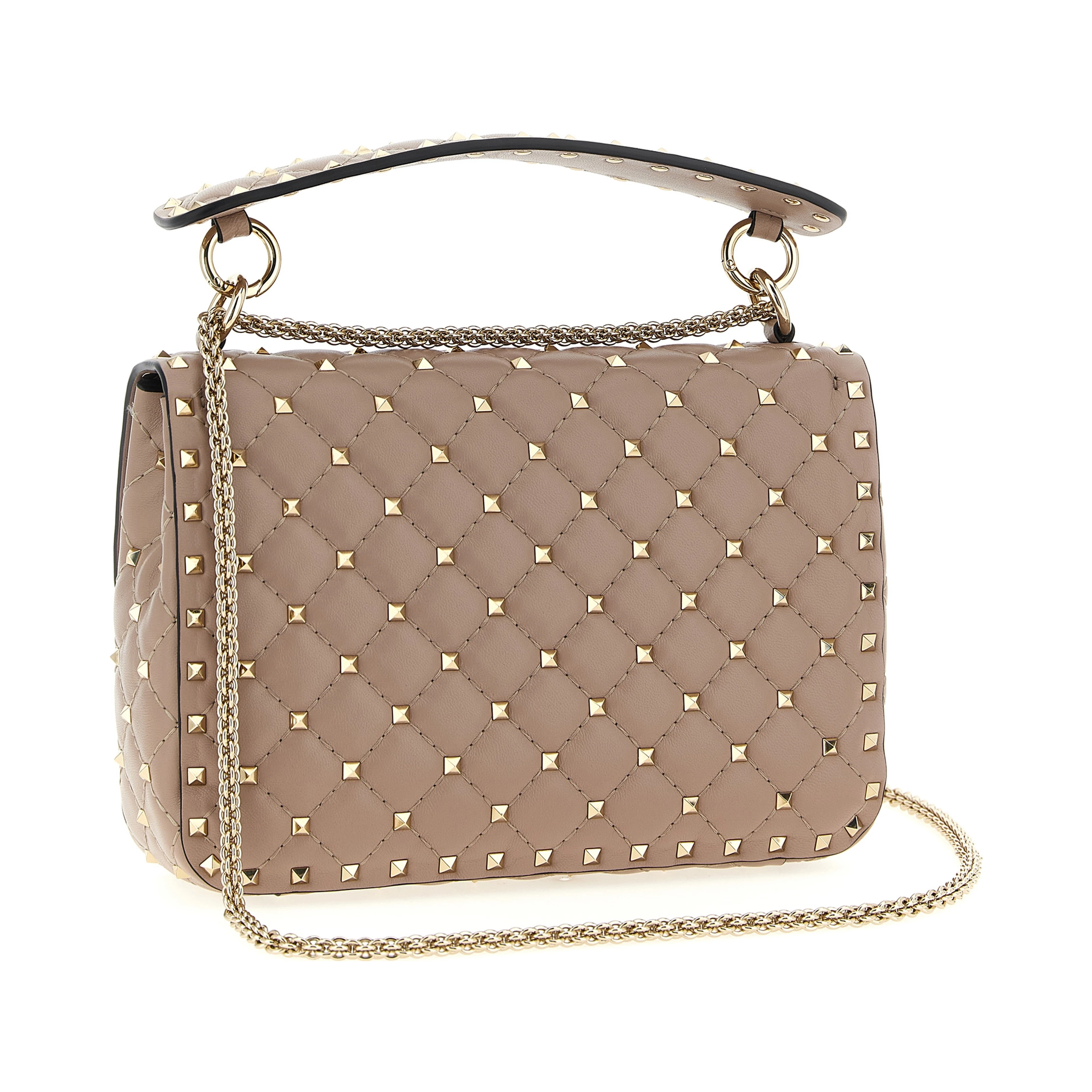 Multicolor Lamb Leather Shoulder Bag