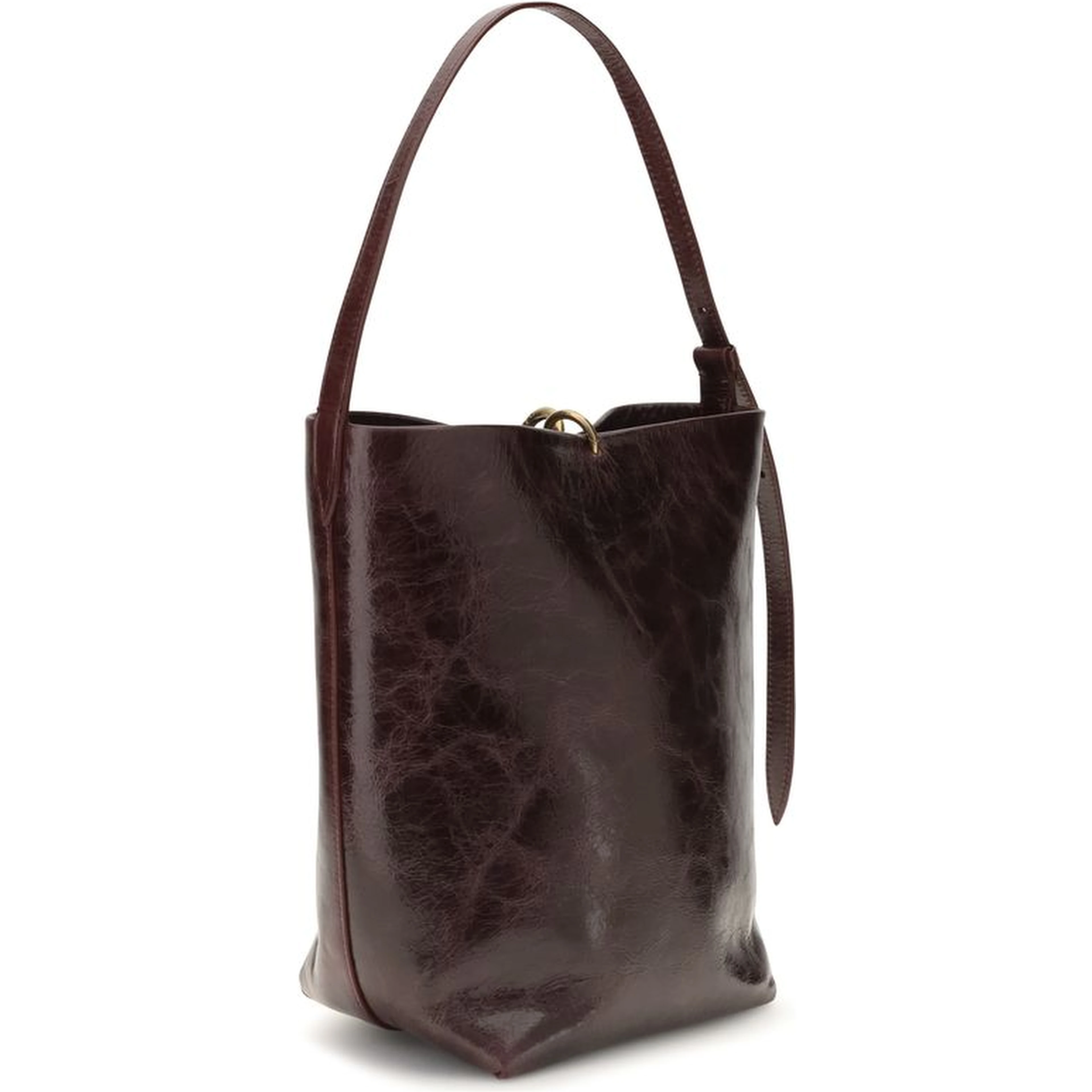 Bordeaux Calf Leather Bos Taurus Shoulder Bag